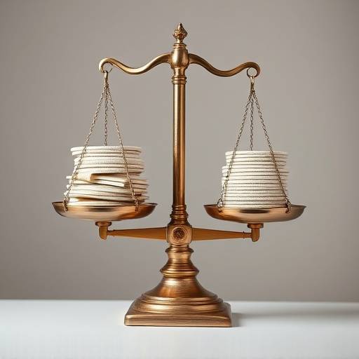 A balance scale with money on one side and personal satisfaction on the other, illustrating the balance between saving and enjoying life