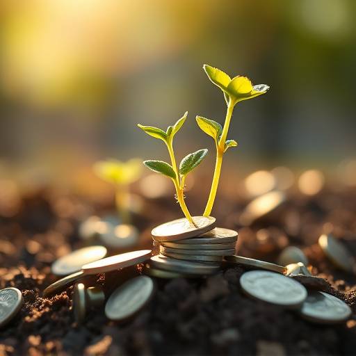 Image depicting a growing sprout symbolizing financial growth