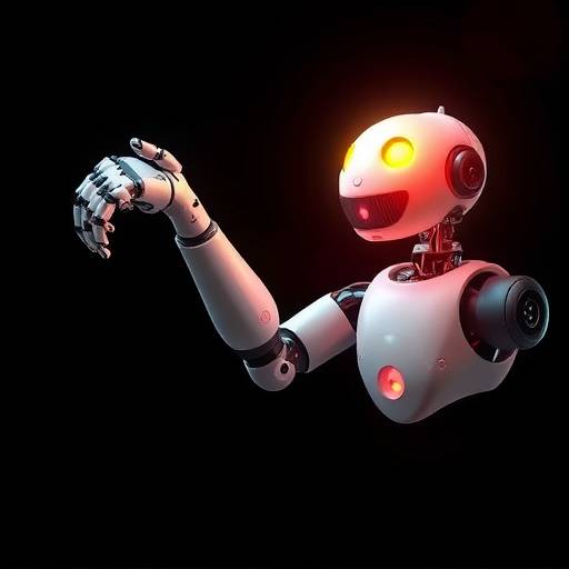 Image of a robot arm depositing money into a savings account, representing automated savings.