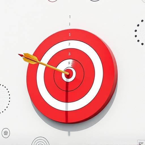 Image of a target with an arrow hitting the bullseye, representing setting and achieving goals.